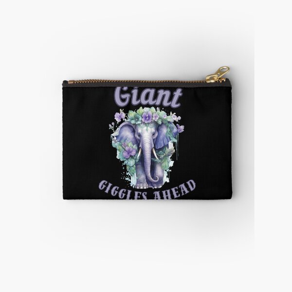 Item preview, Giant Giggles Ahead. elephant quote designed and sold by ElephantVibes.