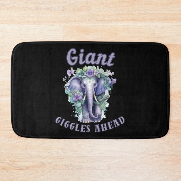 Item preview, Giant Giggles Ahead. elephant quote designed and sold by ElephantVibes.