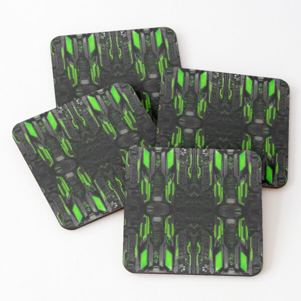 Item preview, Cybernetics _ Black and Green - 02 designed and sold by Mystic-Images.