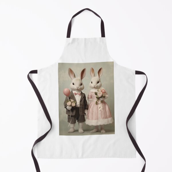 Item preview, Vintage Valentine's Serenade - Classical Rabbit Lovers in a Musical Moment designed and sold by Silver Medal.