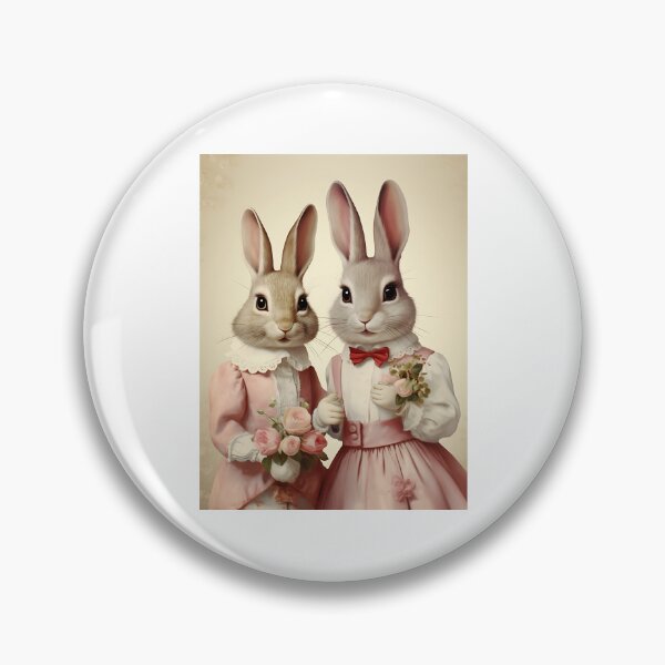 Item preview, Antique Bunny Ballad - A Melodic Valentine's Day Tale in Vintage Style designed and sold by Silver Medal.