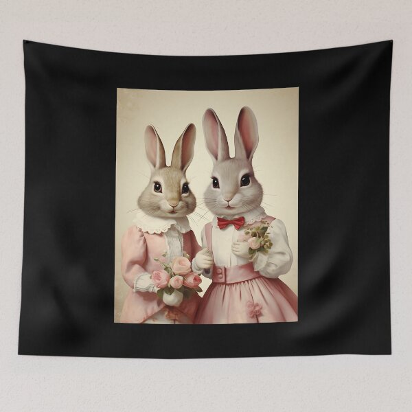 Item preview, Antique Bunny Ballad - A Melodic Valentine's Day Tale in Vintage Style designed and sold by Silver Medal.