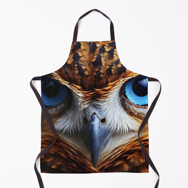 Item preview, Stunning owl closeup portrait with blue eyes designed and sold by dcrc.
