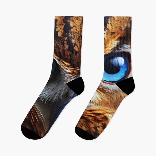 Item preview, Stunning owl closeup portrait with blue eyes designed and sold by dcrc.