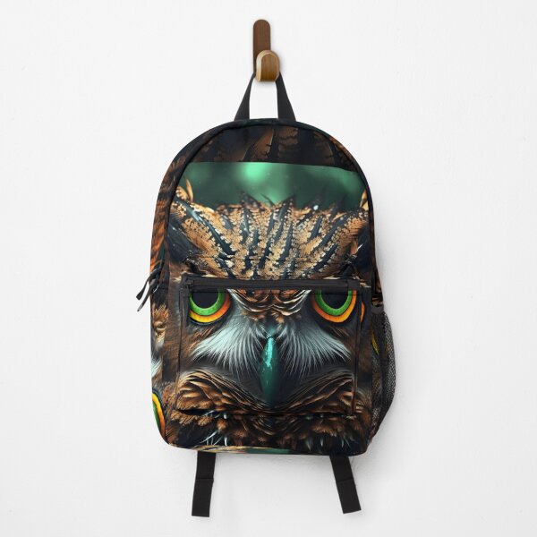Item preview, Stunning owl closeup portrait with green eyes designed and sold by dcrc.
