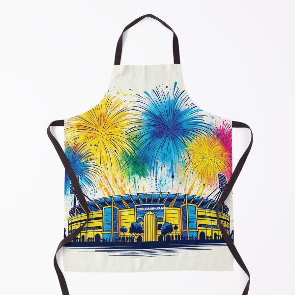 Item preview, M.A. Chidambaram Stadium (Chepauk) Chennai Single Line Watercolor designed and sold by ArtfulMiller.