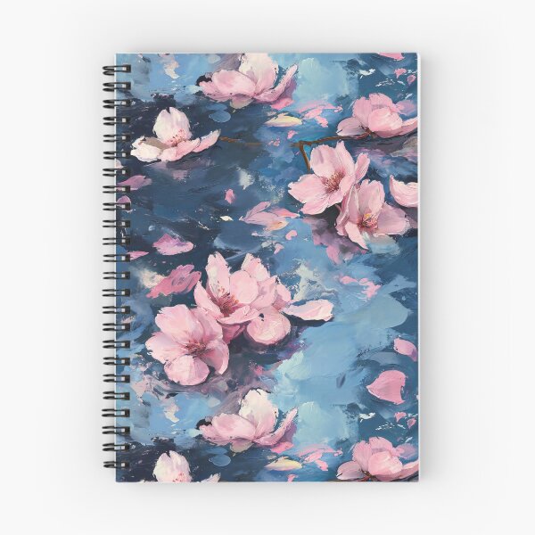 Aperçu de l'œuvre Flux de fleurs de cerisier sans couture - motif floral créée et vendue par HAL2501.