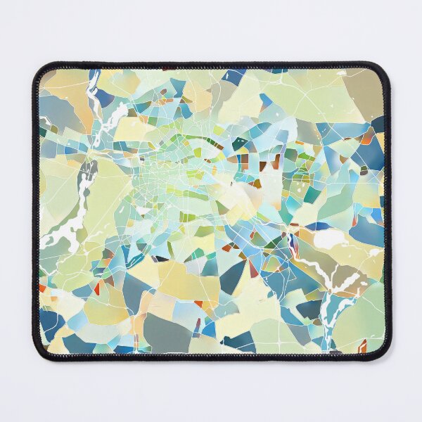 Item preview, Berlin Germany Named City Map - Pastel Color Scheme designed and sold by StylishStacks.