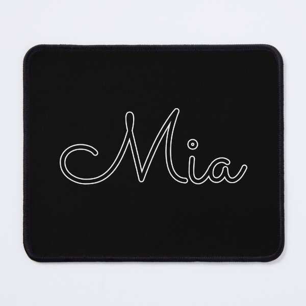 Item preview, Writing Mia Name Label (Black) designed and sold by NormadWorld.