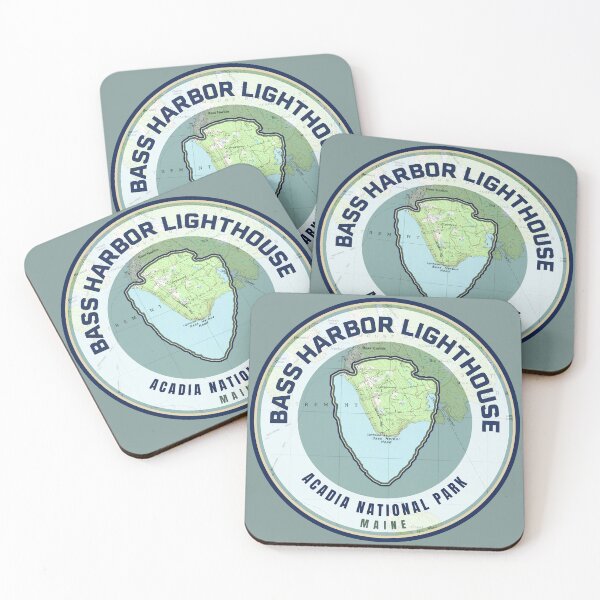 Item preview, Acadia Souvenir Map - Bass Harbor Lighthouse designed and sold by Willz Designz.