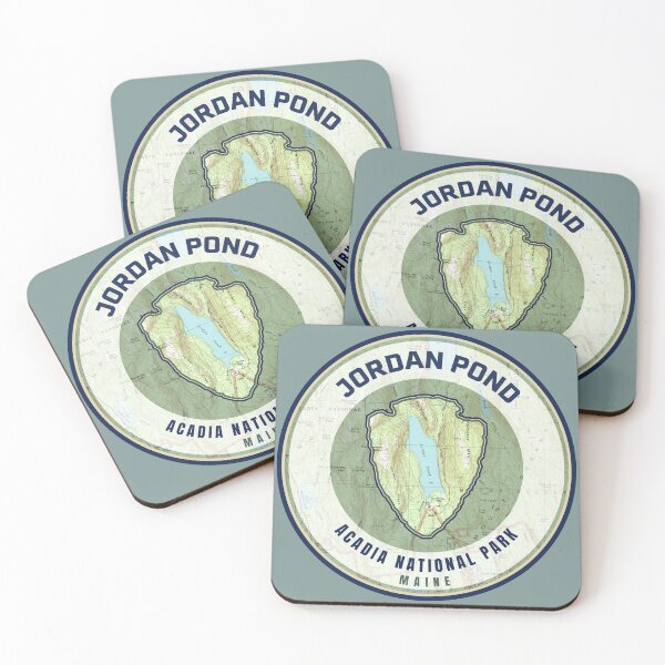 Item preview, Acadia Souvenir Map - Jordan Pond designed and sold by Willz Designz.
