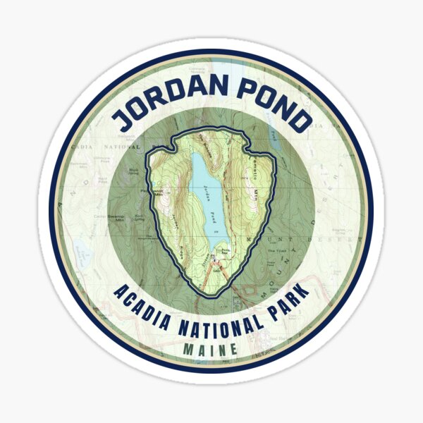 Item preview, Acadia Souvenir Map - Jordan Pond designed and sold by Willz Designz.