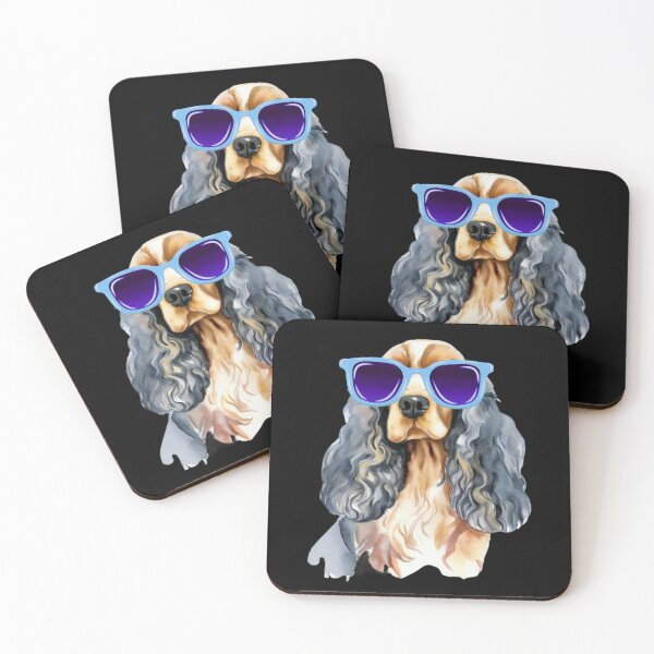 Item preview, Cute Cocker Spaniel Wearing Sunglasses designed and sold by TheAnimalZ00.