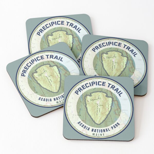 Item preview, Acadia Souvenir Map - Precipice Trail designed and sold by Willz Designz.