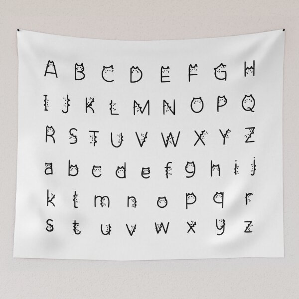 Item preview, Cat Alphabet designed and sold by chillaxcats.
