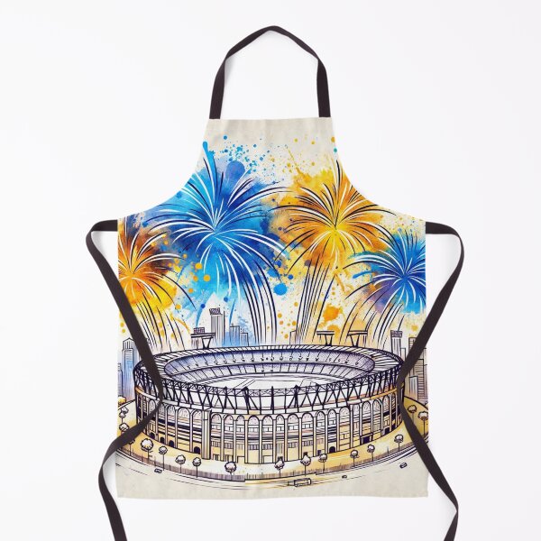 Item preview, Wankhede Stadium, Mumbai Single Line Watercolor designed and sold by ArtfulMiller.