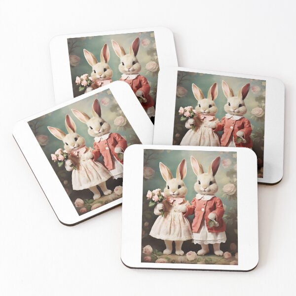 Item preview, Enchanted Bunny Courtship - The Art of Old-World Valentine's Romance designed and sold by Silver Medal.