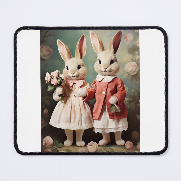Item preview, Enchanted Bunny Courtship - The Art of Old-World Valentine's Romance designed and sold by Silver Medal.