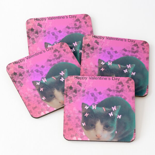 Item preview, Happy Valentine’s Day kitten  designed and sold by NightSky-Design.