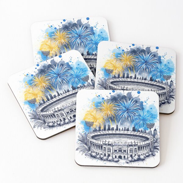 Item preview, Wankhede Stadium, Mumbai Single Line Watercolor designed and sold by ArtfulMiller.