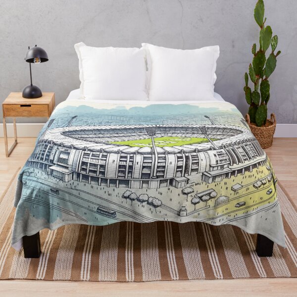 Item preview, M. Chinnaswamy Stadium, Bangalore, Single Line Watercolor designed and sold by ArtfulMiller.
