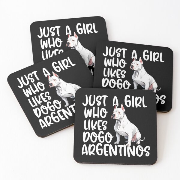 Item preview, Just A Girl Who Likes Dogo Argentinos designed and sold by TheAnimalZ00.