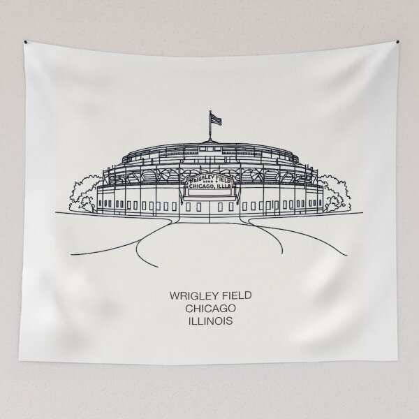 Item preview, Wrigley Field, Fine Line Drawing designed and sold by ArtfulMiller.
