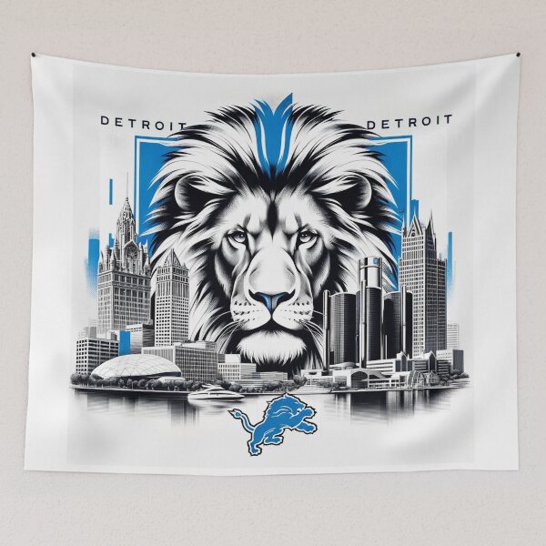 Artikelvorschau, Kunstwerk der Detroit Lions entworfen und verkauft von ArtfulMiller.