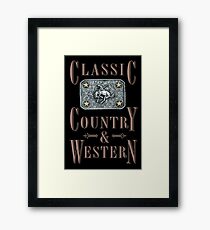 Classic Country & Western (Bucking Bronco) Framed Print