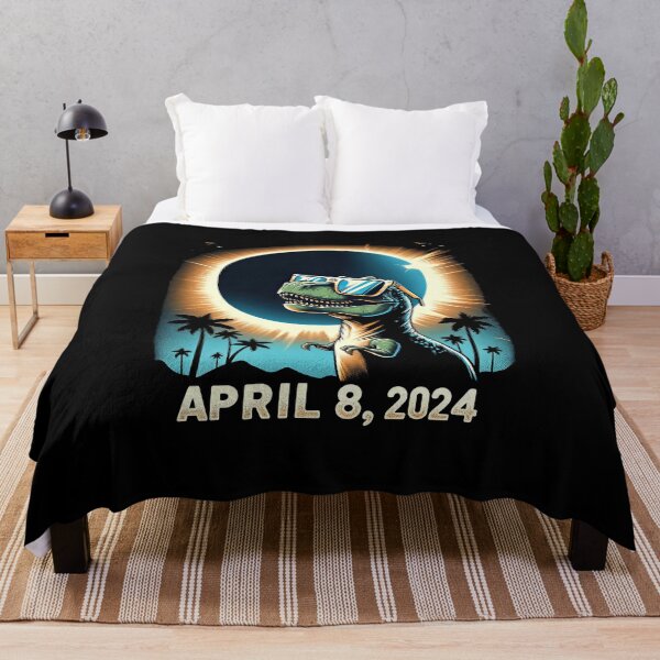 Item preview, 2024 Solar Eclipse Shirt Dino Trex Wearing Solar Eclipse Glasses T-Shirt designed and sold by MAPDDesigns.