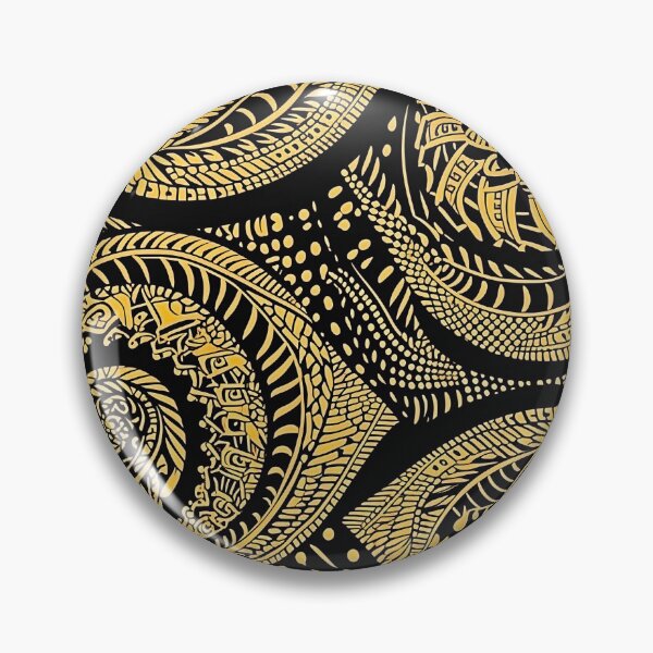 Item preview, Yellow Batik Pattern #2 - Flowing Design on Black designed and sold by HausKatz.
