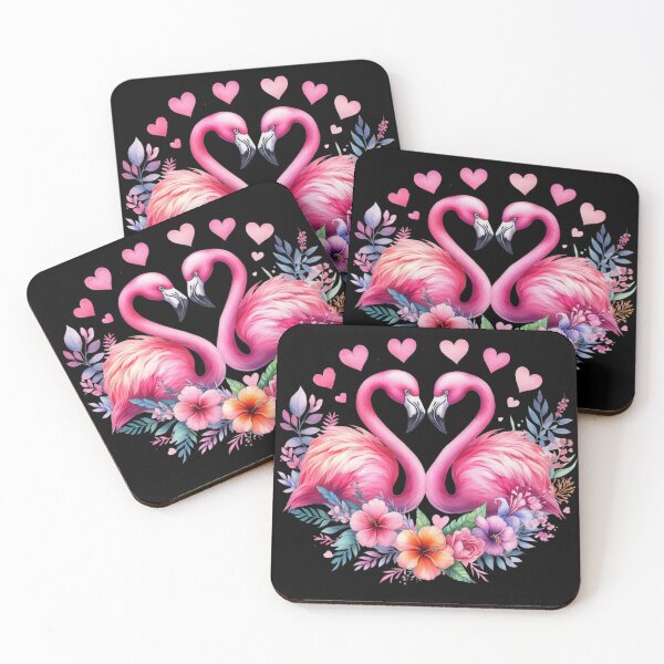 Item preview, Cute Beautiful Flamingo Valentine designed and sold by TheAnimalZ00.