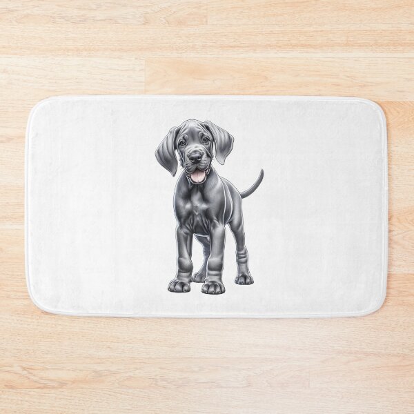 Item preview, Great Dane Dog Grey / Silver Drawing designed and sold by CharmStudio.