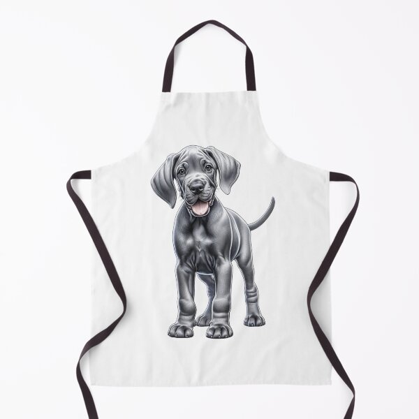 Item preview, Great Dane Dog Grey / Silver Drawing designed and sold by CharmStudio.