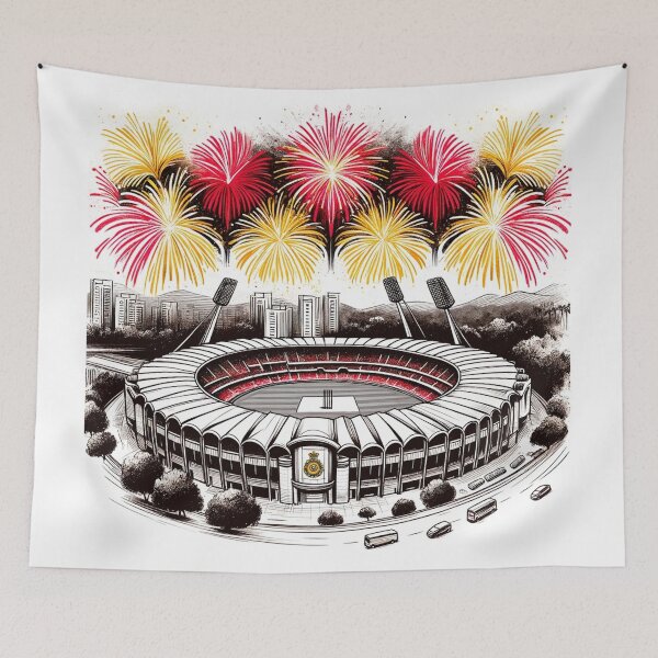 Item preview, M. Chinnaswamy Stadium, Bangalore, Single Line Watercolour designed and sold by ArtfulMiller.