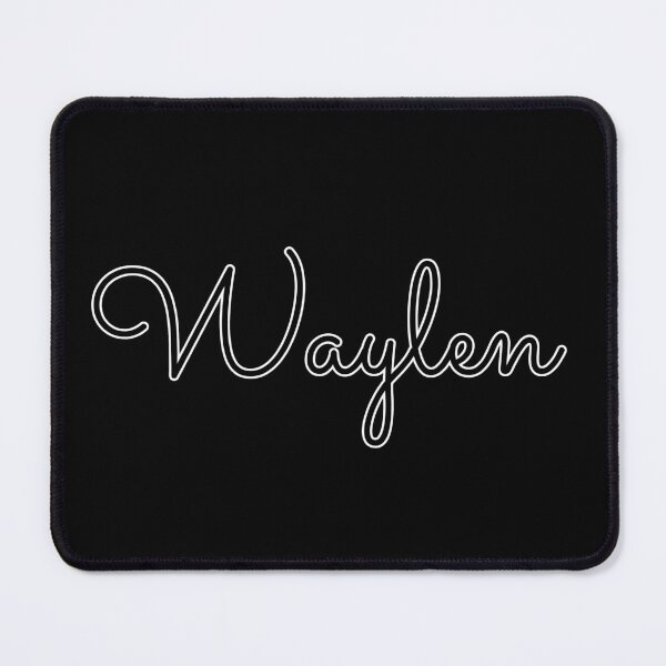 Item preview, Writing Waylen Name Label (Black) designed and sold by NormadWorld.