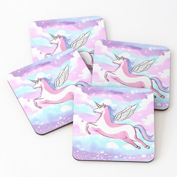 Item preview, Vintage 1980s Watercolor Unicorn  designed and sold by AnimaliaStar.