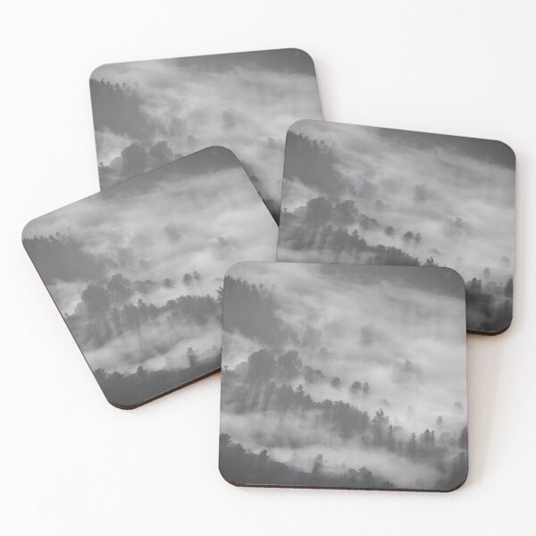 Item preview, Foggy mountains dark forest panoramic landscape photography #32 designed and sold by JosephinFelicia.