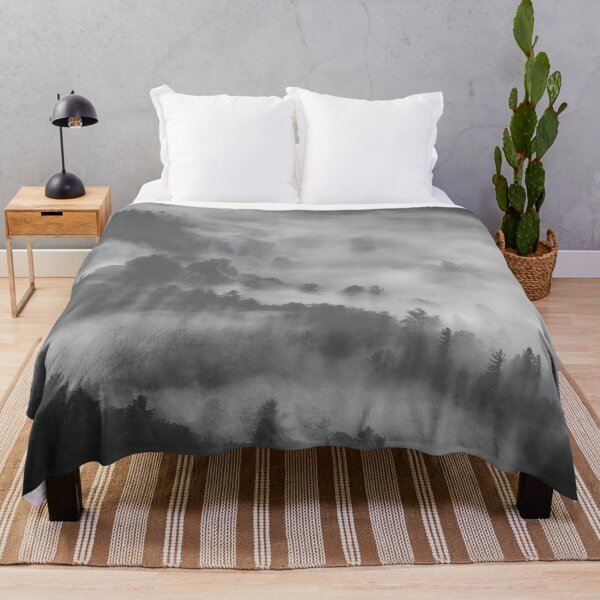 Item preview, Foggy mountains dark forest panoramic landscape photography #32 designed and sold by JosephinFelicia.