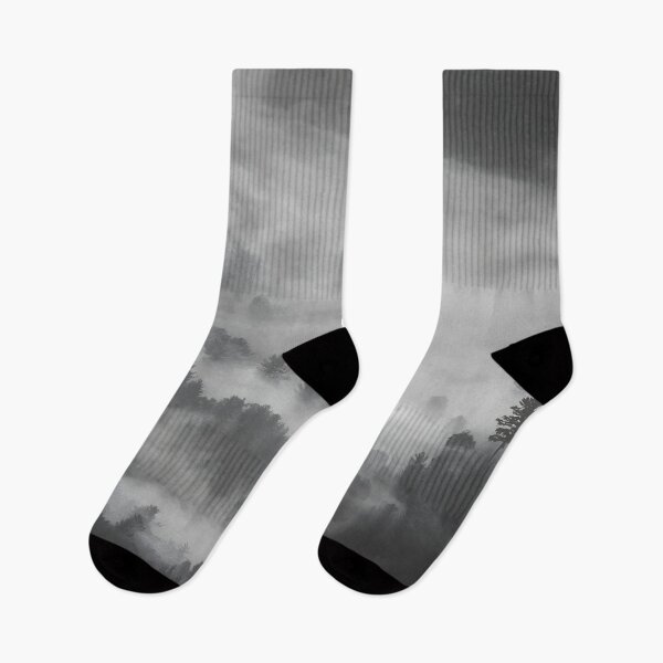 Item preview, Foggy mountains dark forest panoramic landscape photography #32 designed and sold by JosephinFelicia.