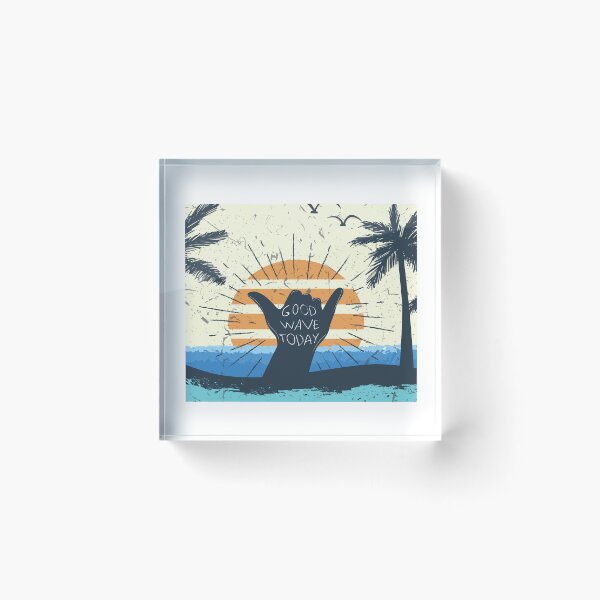 Item preview, Sun, Palm Tree, Ocean, Sea - Dood Wave Today designed and sold by DesignNIO.
