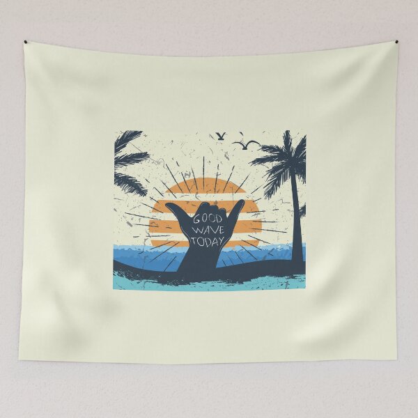Item preview, Sun, Palm Tree, Ocean, Sea - Dood Wave Today designed and sold by DesignNIO.