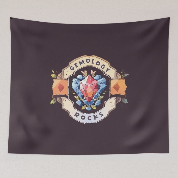 Item preview, Gemology Rocks Wooden Emblem designed and sold by SweetClicks123.