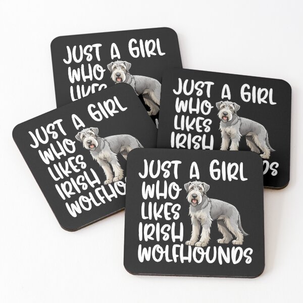 Item preview, Just A Girl Who Likes Irish Wolfhounds designed and sold by TheAnimalZ00.