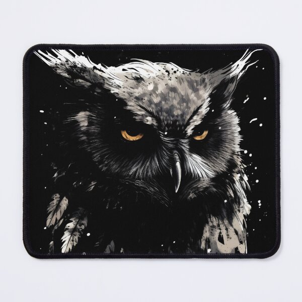 Item preview, Nocturnal Revenge Gray Owl designed and sold by Spookyashell.