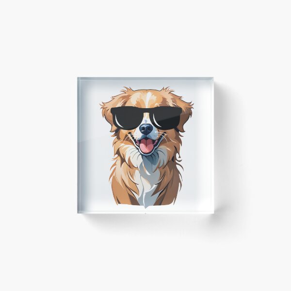 Item preview, Nova Scotia Duck Tolling Retriever Dog Wearing Sunglasses designed and sold by TheAnimalZ00.