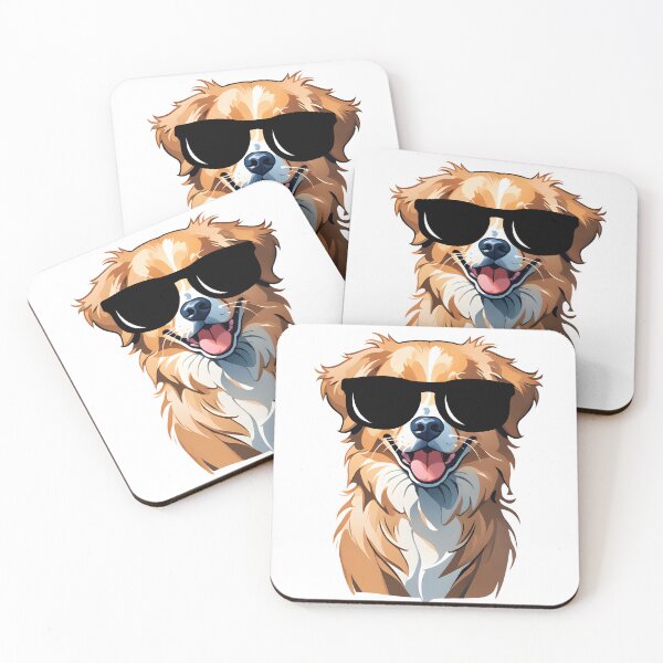 Item preview, Nova Scotia Duck Tolling Retriever Dog Wearing Sunglasses designed and sold by TheAnimalZ00.