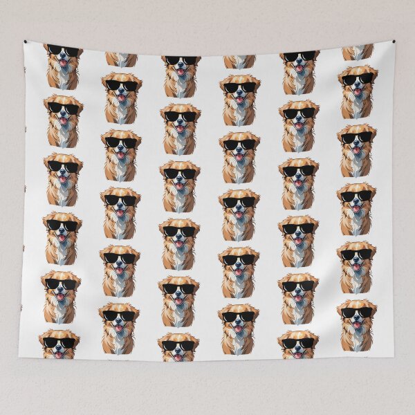 Item preview, Nova Scotia Duck Tolling Retriever Dog Wearing Sunglasses designed and sold by TheAnimalZ00.