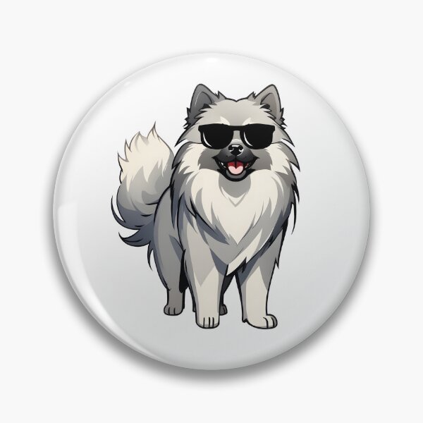 Item preview, Keeshond Dog Wearing Sunglasses designed and sold by TheAnimalZ00.