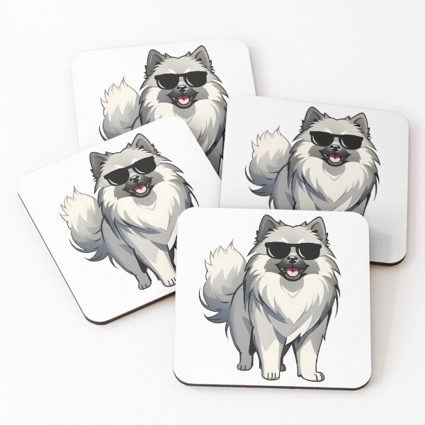 Item preview, Keeshond Dog Wearing Sunglasses designed and sold by TheAnimalZ00.